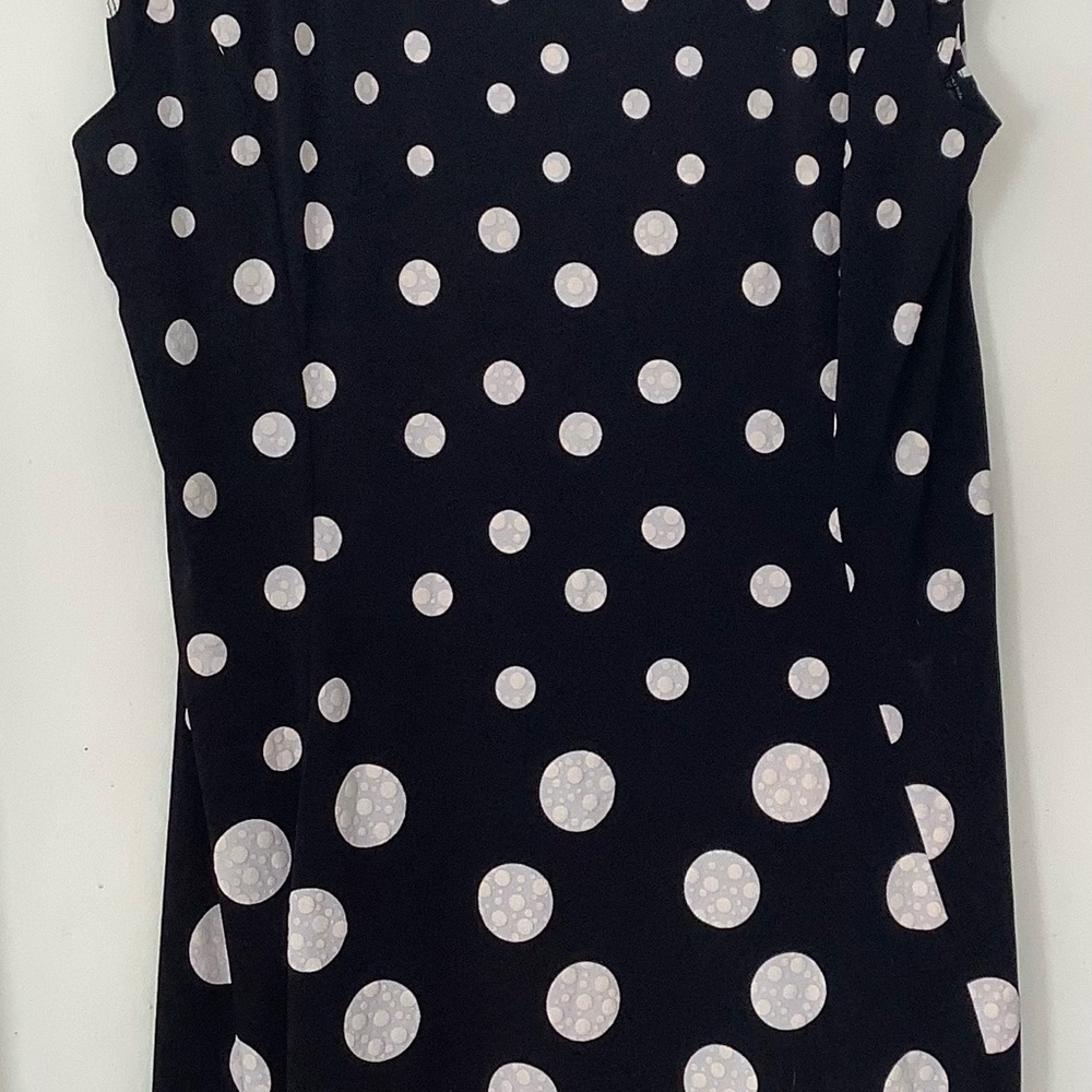 Tanjay Plus Black and White Polka Dot Dress 24W